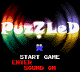 Puzzled title screen for GameBoy Color